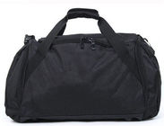 Customized Portable Black Duffel Bags Bahan Polyester 600D yang Fashionable
