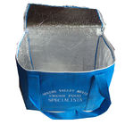 Dark Blue Lunch Box Tas Cooler Terisolasi Untuk Pria, Aluminium EP3 2mm Inside