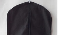 Luxury PVC Leather Hanging menyulam sesuai pelindung Garment Bag Carry On Suit Cover Black
