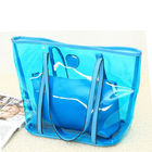 Transparan Wanita Tote Bags Batal PVC Handbags, Orange / Merah / Biru