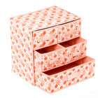 Lipat AZO Free Non Woven Storage box dengan laci 3 Lapisan warna yang berbeda