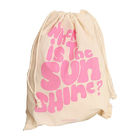 2 Sides Promotional Gift Bags Cotton Drawstring Backpacks Sertifikasi ISO9001