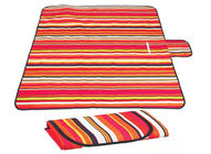 Folding Beach Blanket Tangki Piknik Tahan Air Besar dengan Stripes Dicetak