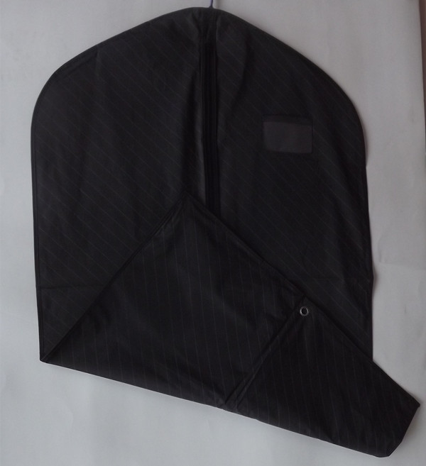 Breathable Suit Garment Bag Tahan lama Ringan Black Dress Cover