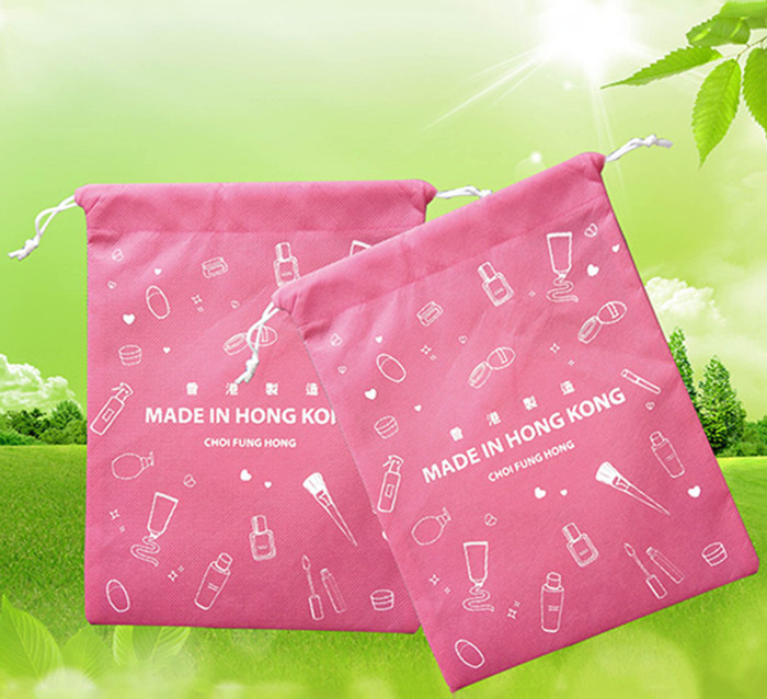 Periklanan Promotional Gift Bags, 210D Polyester Drawstring Bag
